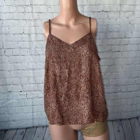 a new day Tops - A New Day Brown Cheetah Print tank top size M